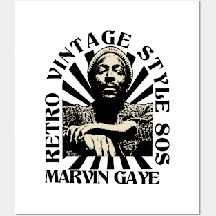 Retro Vintage Marvin Gaye Posters and Art